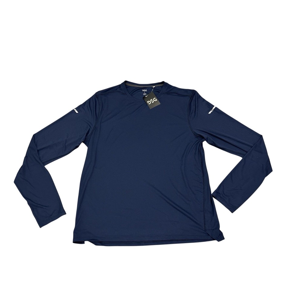 NEW DSG Stride Long Sleeve‎ Run University Navy Size L Stretch Athletic